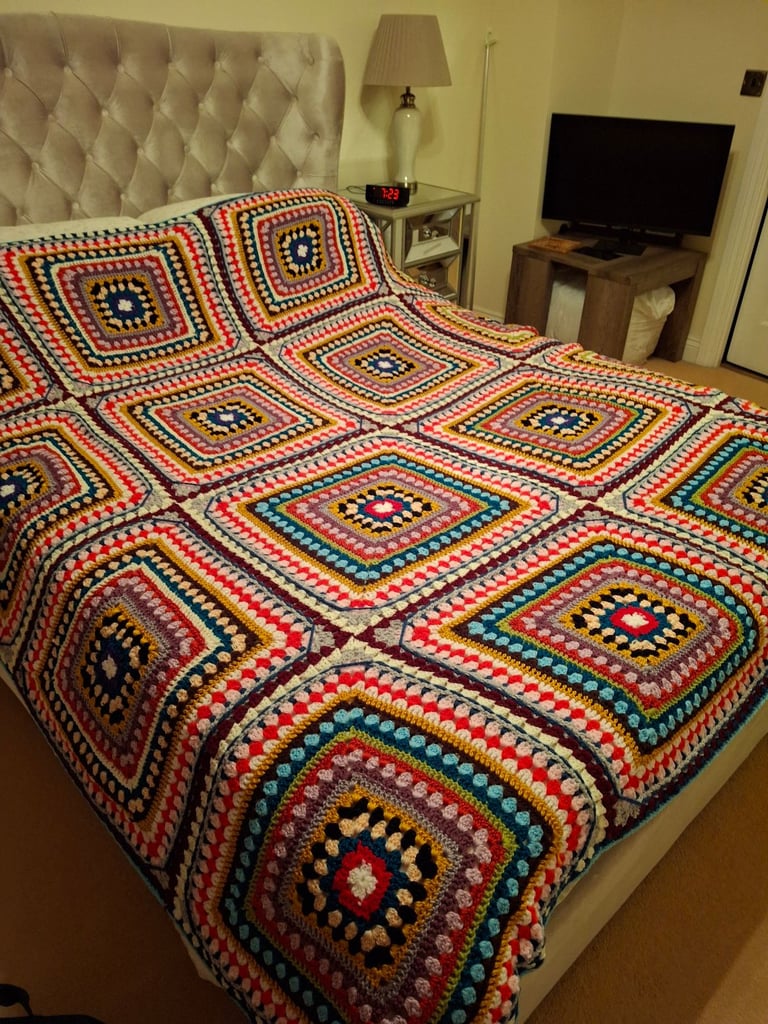 image for Very large crochet blanket 