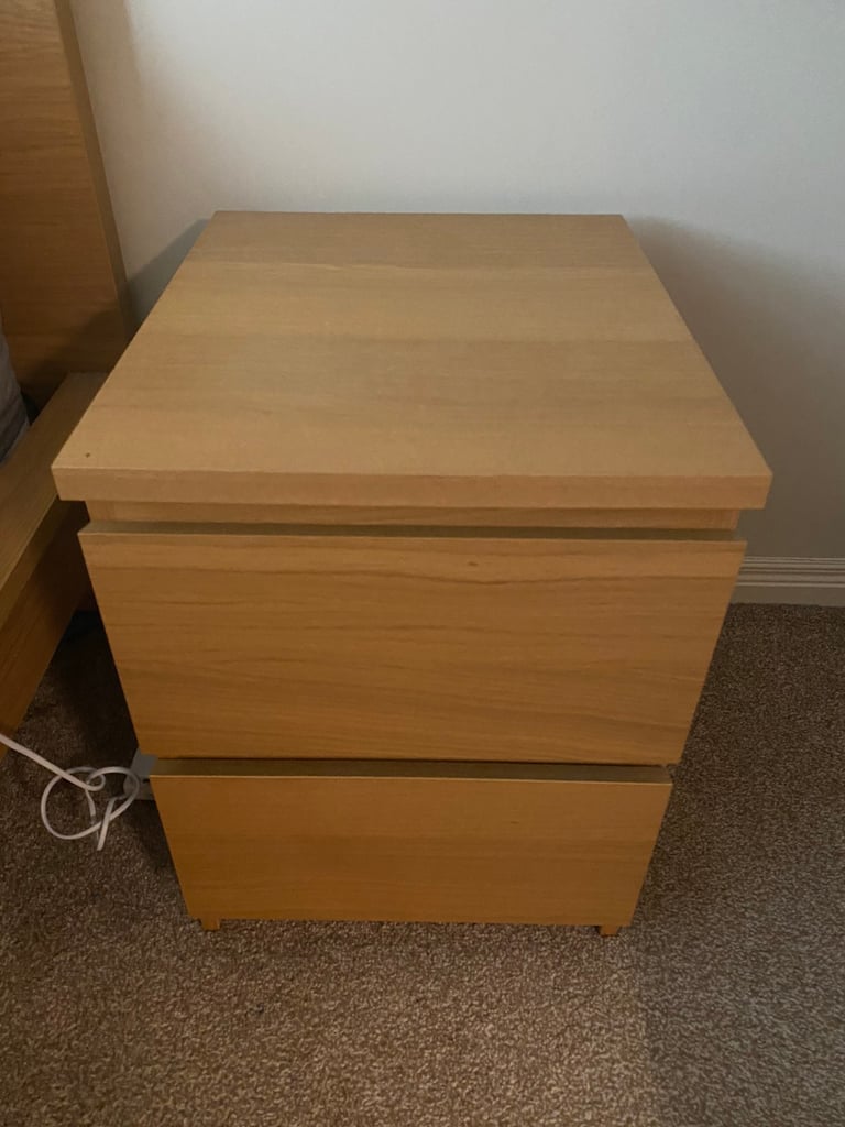 IKEA Malm chest of drawers oak veneer