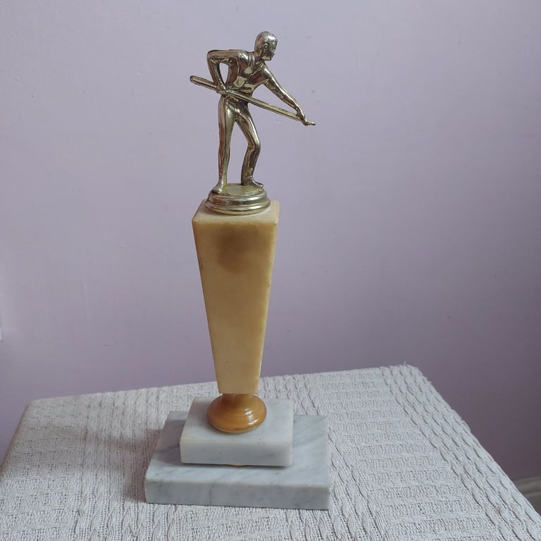 image for Vintage Marble Snooker Trophy 