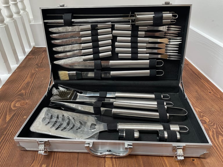 image for Brand new 24-piece BBQ cutlery and tool set from Rockdale - a Christmas present?