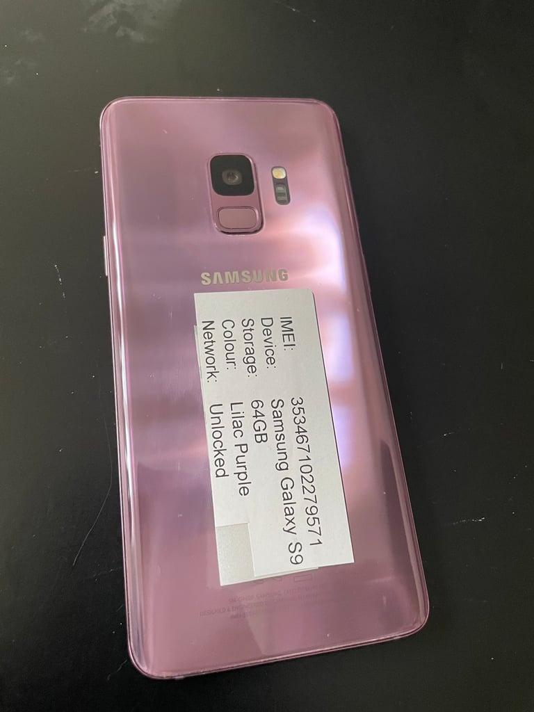 Samsung Galaxy S9 64GB purple unlocked phone 