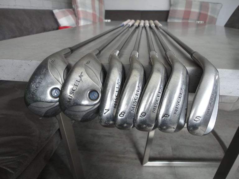 Various golf clubs sets of irons, Ping, wilson, titleist, taylormade ladies, macgregor, ben hogan