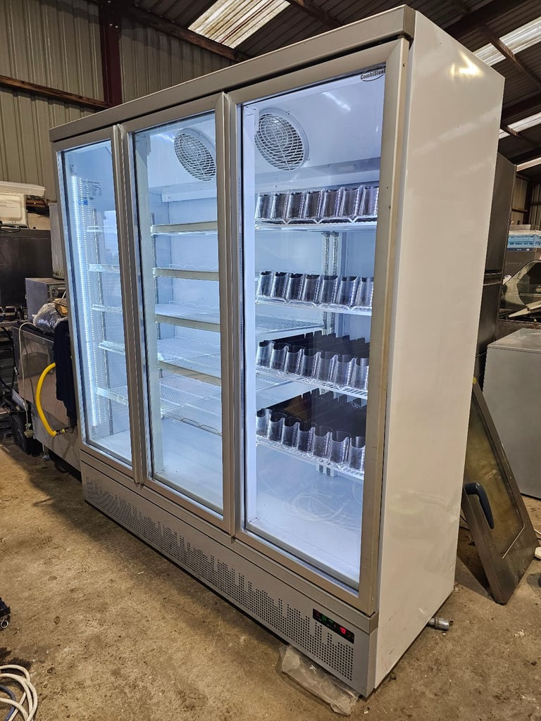 image for Mint condition triple glass display fridge 