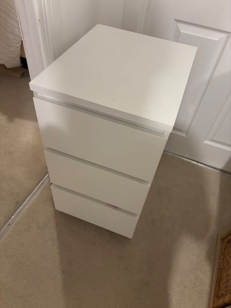 White drawers