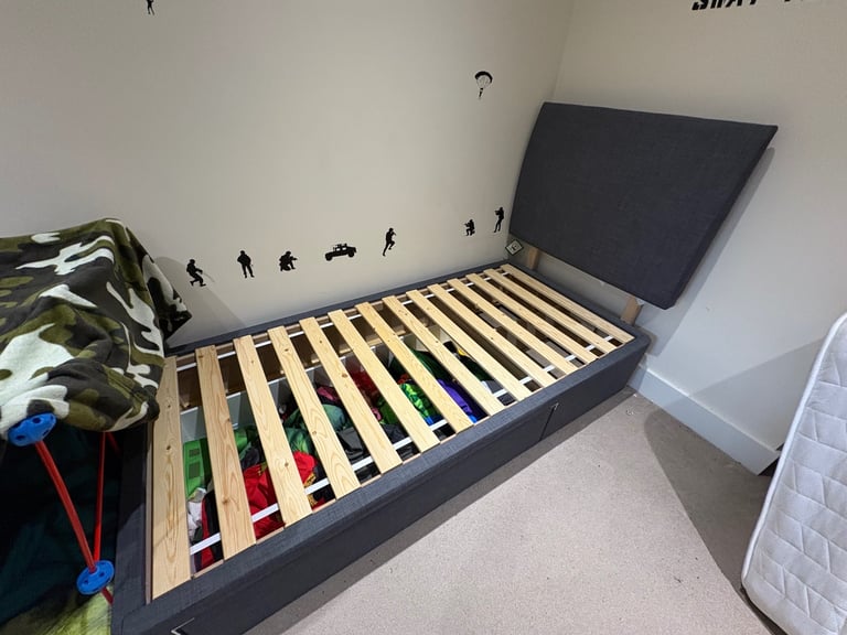 image for Single ikea bed with headboard