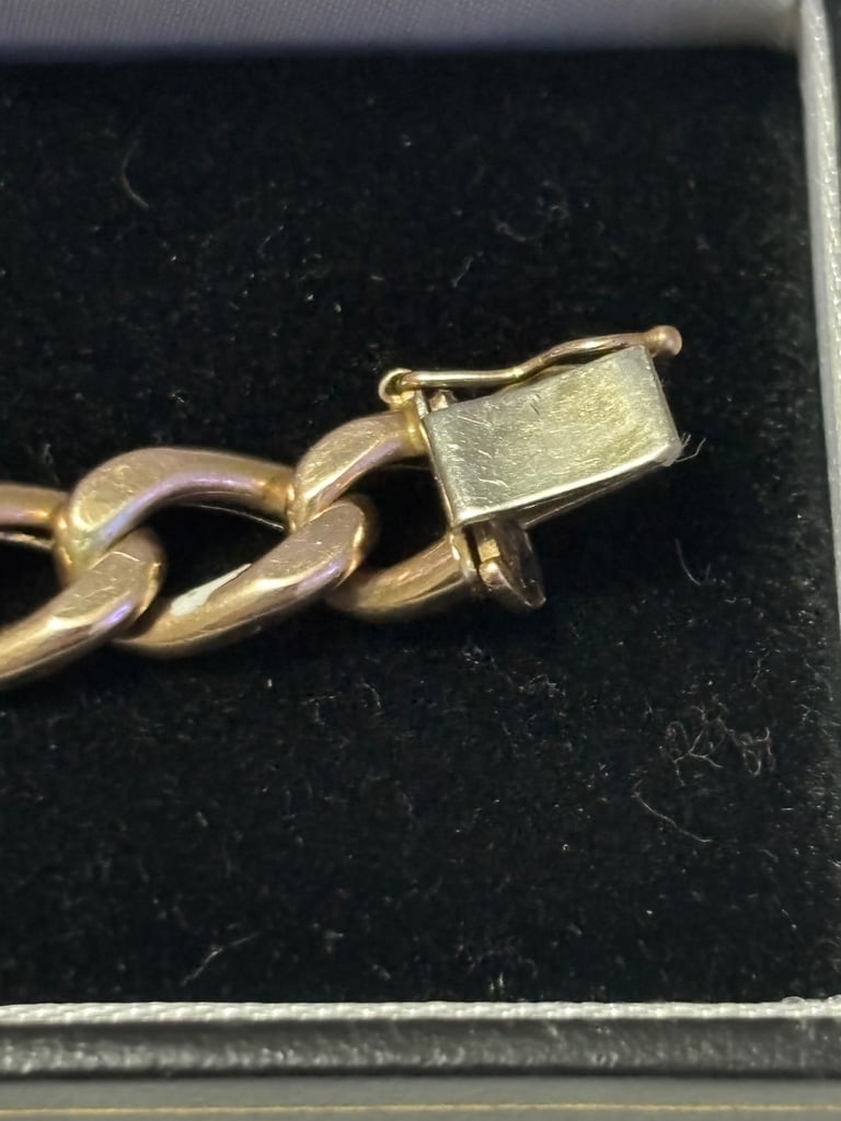 9ct Gold Cuban Bracelet (30.31g) men's or ladies