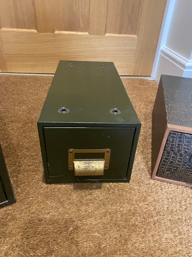 3 x Vintage Postcard Drawers - ideal for storage