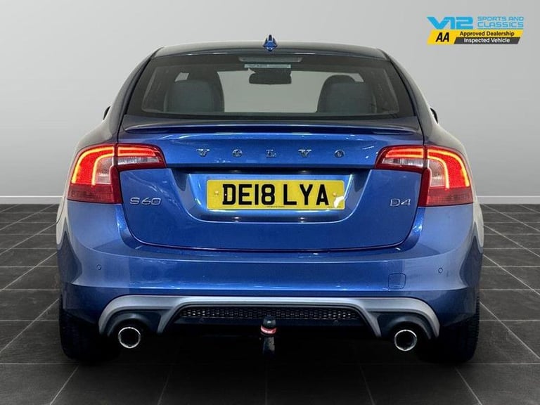2018 Volvo S60 2.0 D4 R-Design Nav Euro 6 (s/s) 4dr Manual Saloon Diesel Manual