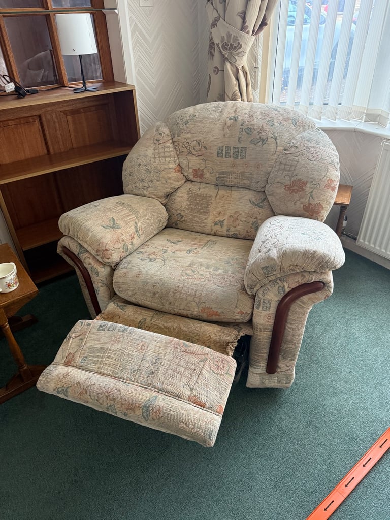 3-Piece Sofa Suite - one 3-Seater Sofa and two single Recliners