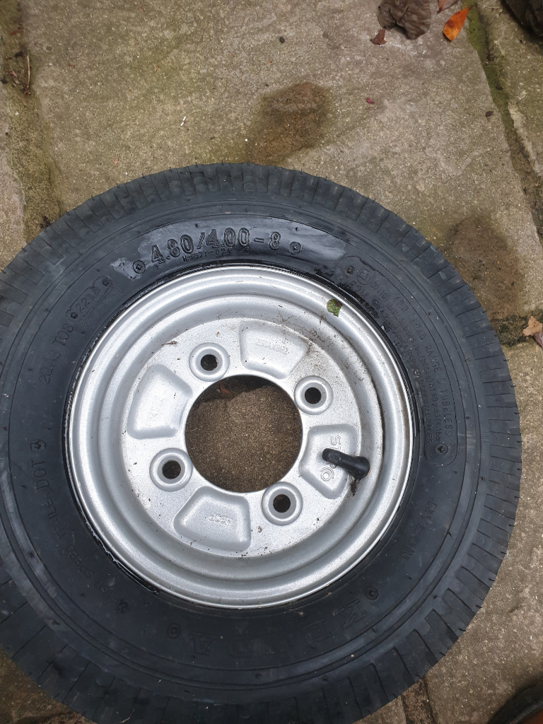 image for 8ins trailer wheel and tyre