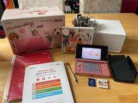 Nintendo 3ds (ds game compatible) bundle hand held console pink