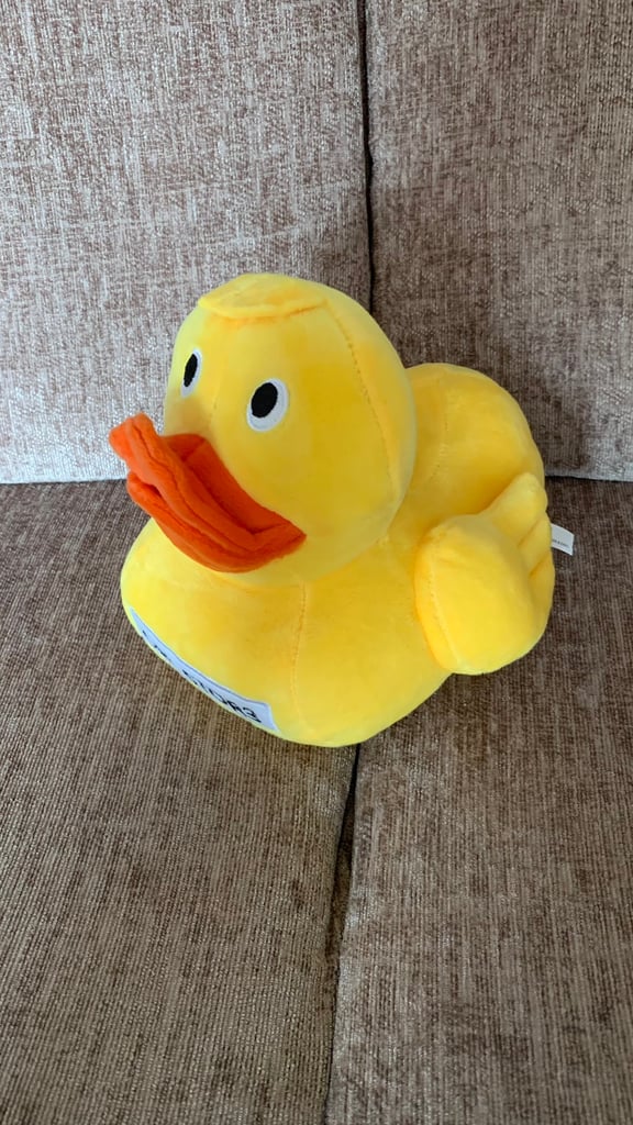 FREE stuffed toy yellow duck