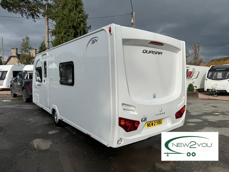 2014 Lunar Quasar 564 4 Berth Caravan + Motor Mover - STOCK NO E229