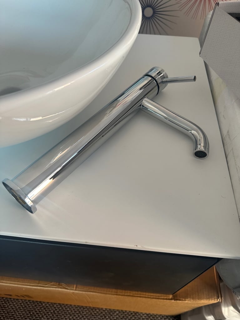 Sink and cabinet plus mixer