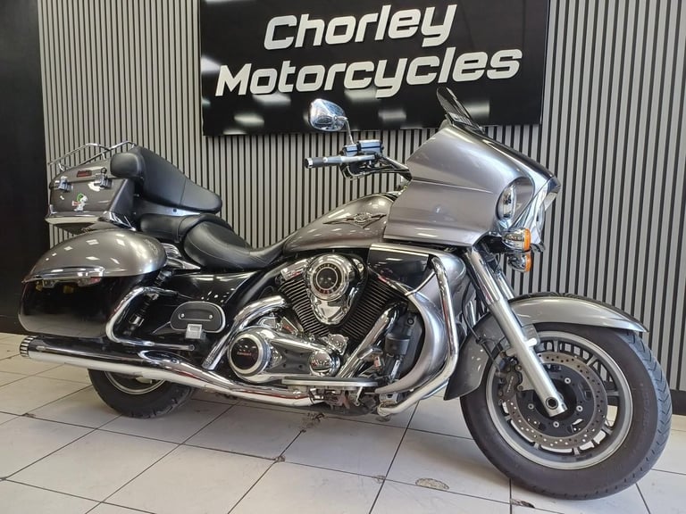 2014-64 Kawasaki VN1700 Voyager custom cruiser tourer adventureb in grey, Ful...