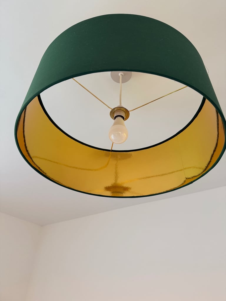 3 x NEXT Green Rico Easy Fit Shade Drum Ceiling Light