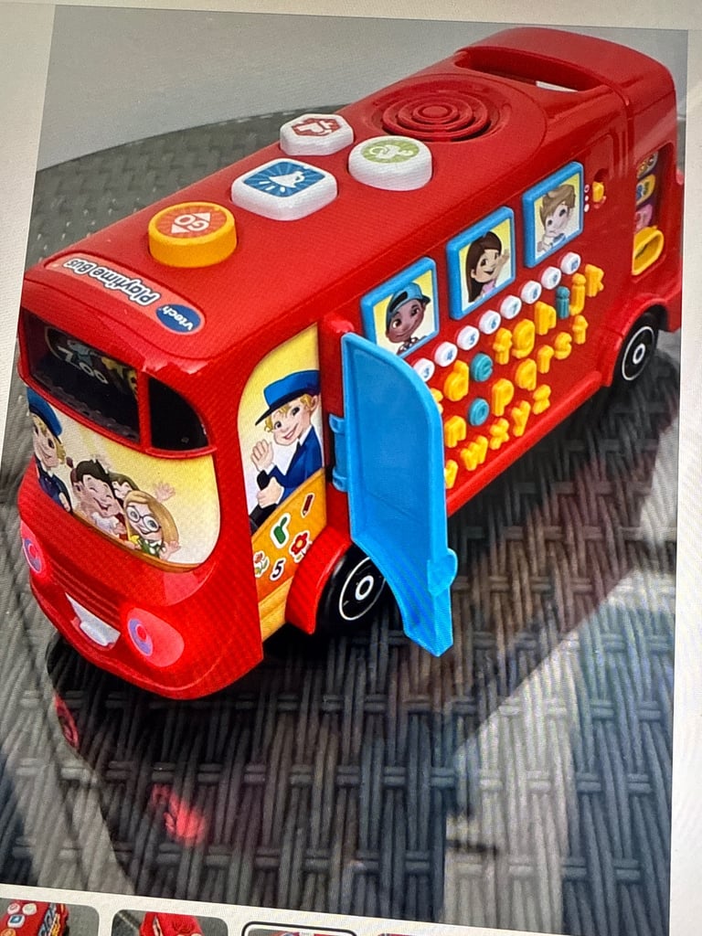 V-Tech singing educational light up bus phrases  counts numbers sings plus 