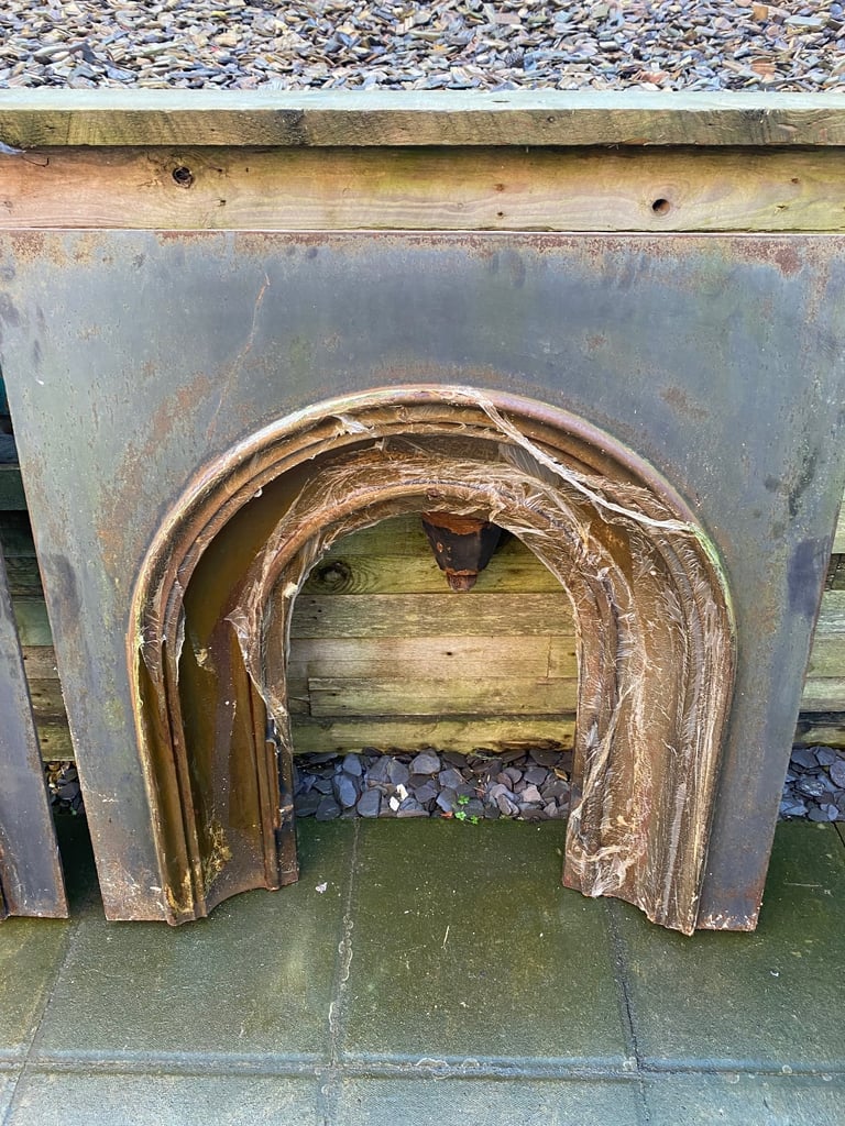Cast iron fireplace 
