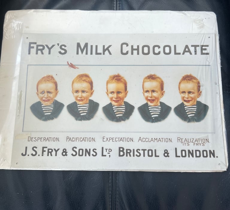 image for Metal pic of fry’s milk chocolate 