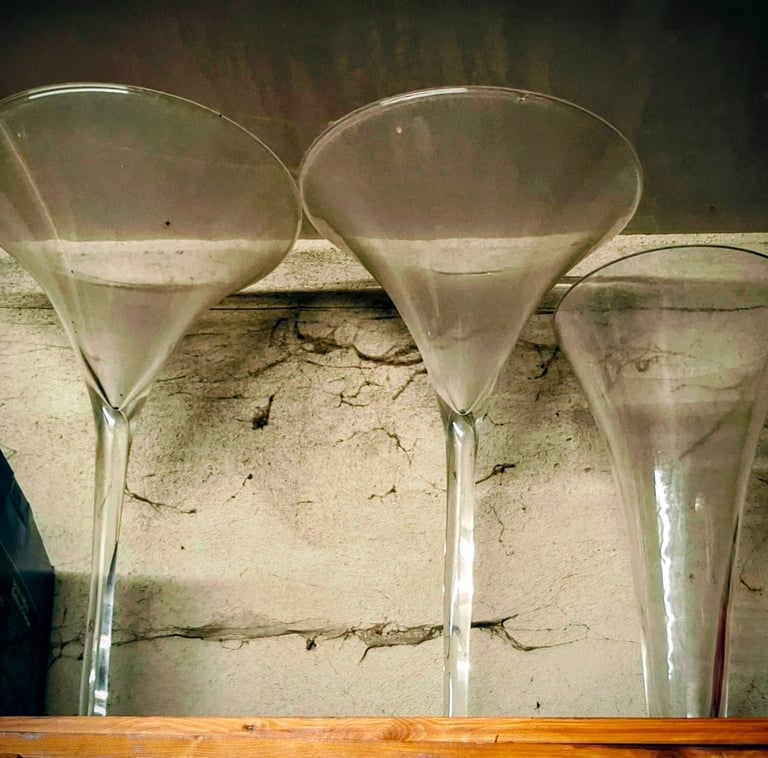 3 event centre piece flower vases