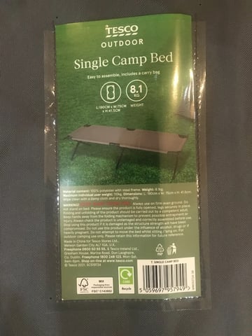 Tesco camping clearance mattress