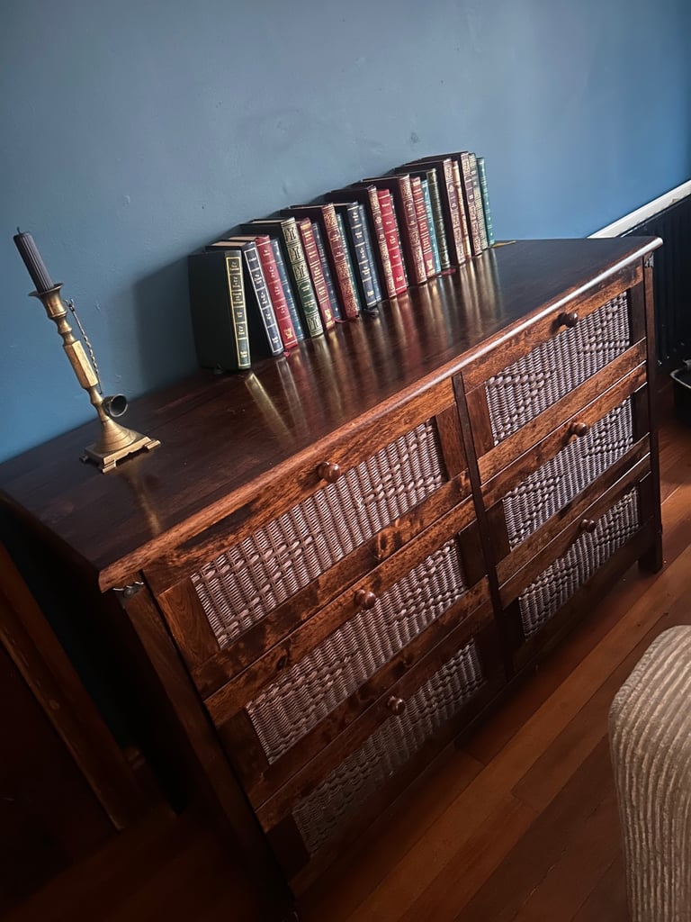 Heavy wooden drawers x 3