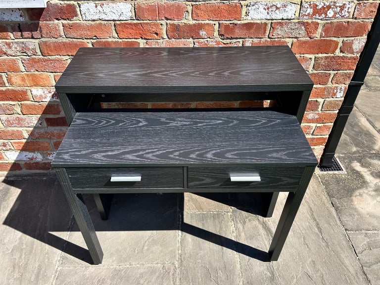 Black Office Desk - Good Condition 