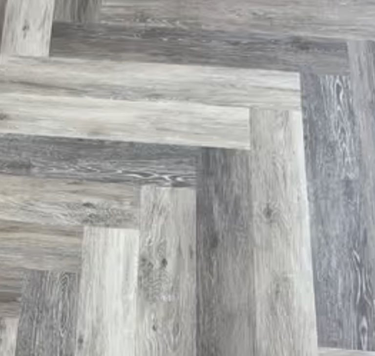 image for NEW 3 packs 15sq.m. Chic Parquet Herringbone  LVT driftwood dry back flooring
