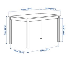 Ikea INGO table (painted white)
