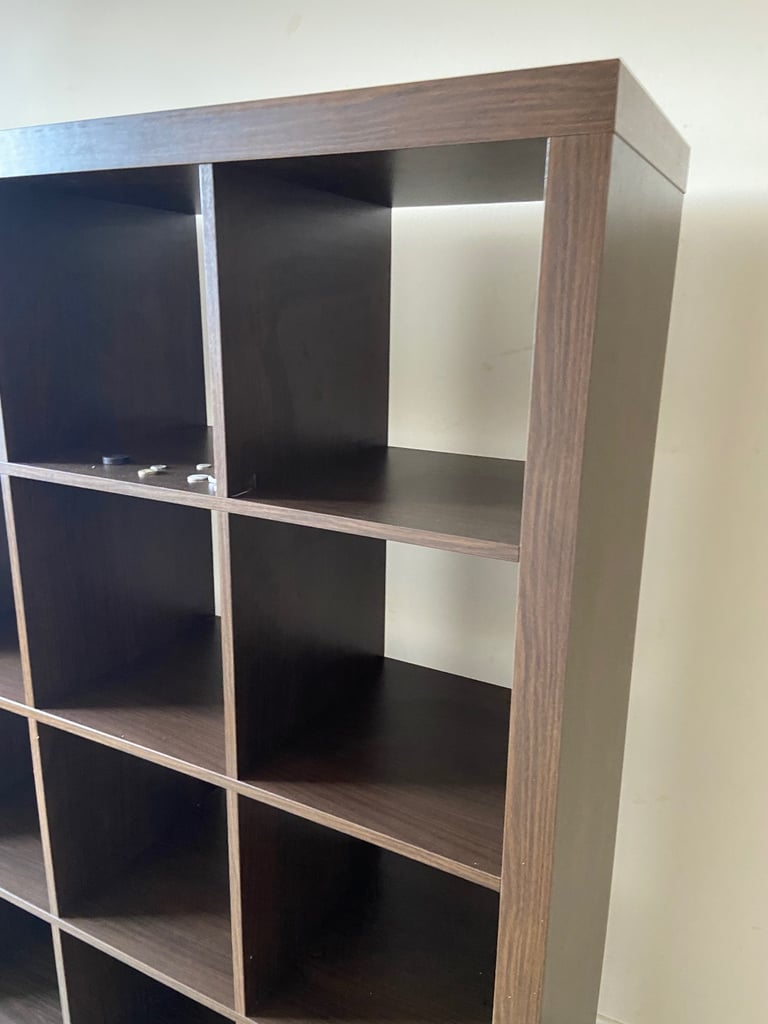 image for IKEA SHELVING UNIT 16 cubes ONLY £50 Walnut brown colour 