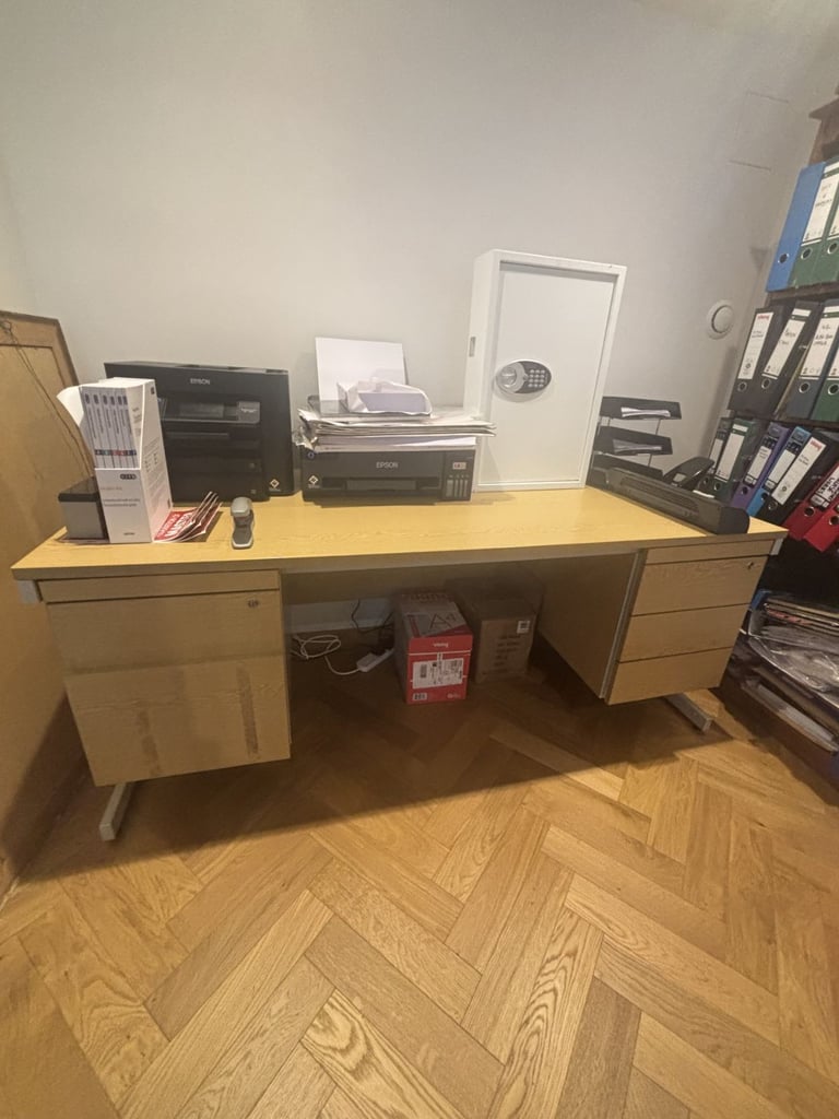 Office Desk with Drawers 