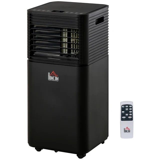 HOMCOM 7000 BTU 4-In-1 Portable Air Conditioner Unit Black