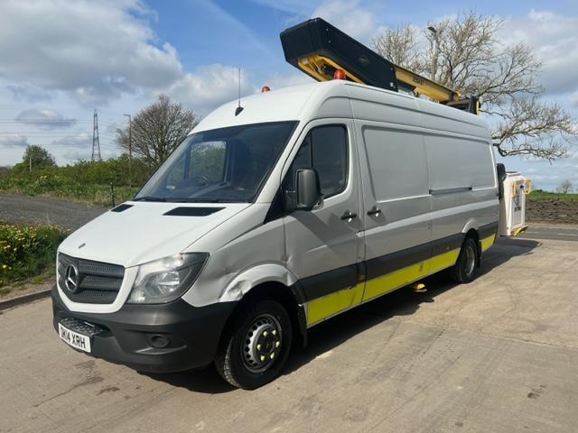 2014 Mercedes Sprinter 513CDi LWB CAZ/ULEZ Versalift Eurotel 38LF 14 Meter hoist