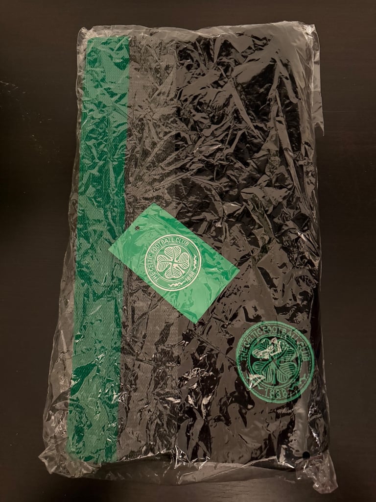 image for Celtic scarf Black grey and green