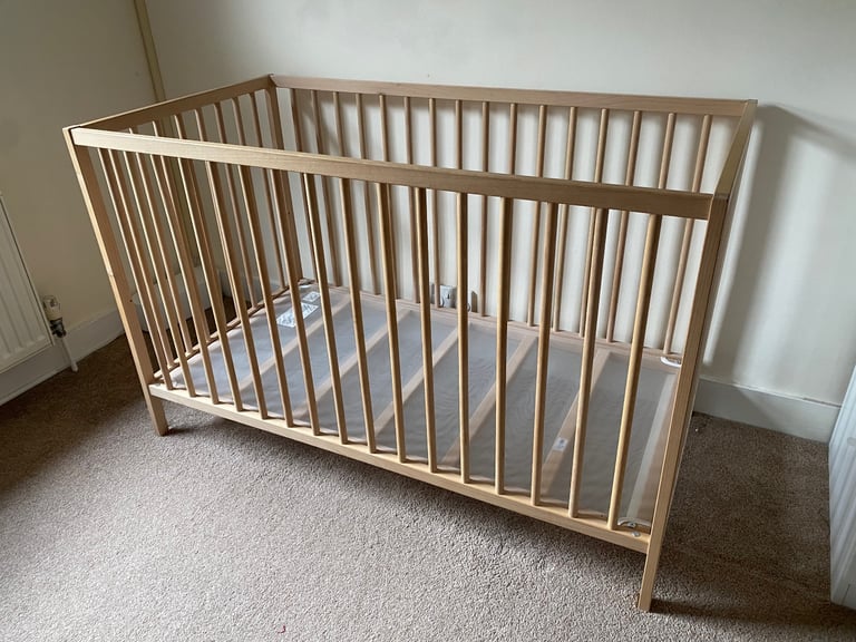 image for IKEA Beech Cot in GREAT condition 