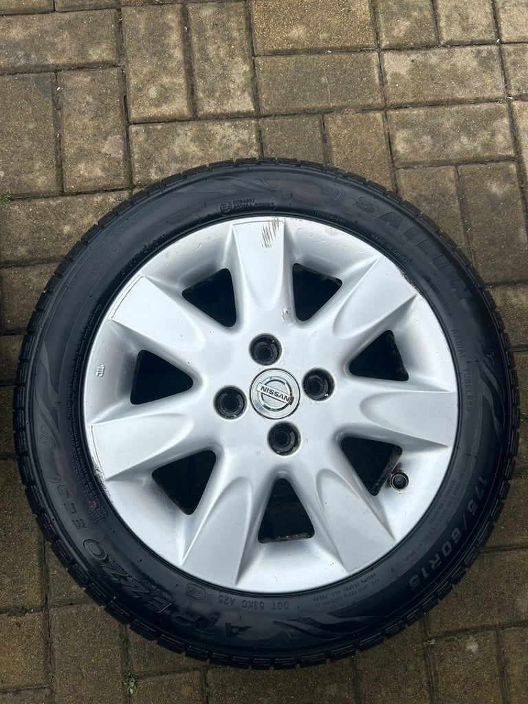 Nissan Micra K13 15” Wheel & Tyre 2010–17 Sailun Atrezzo Eco Tyres  175/60 R15