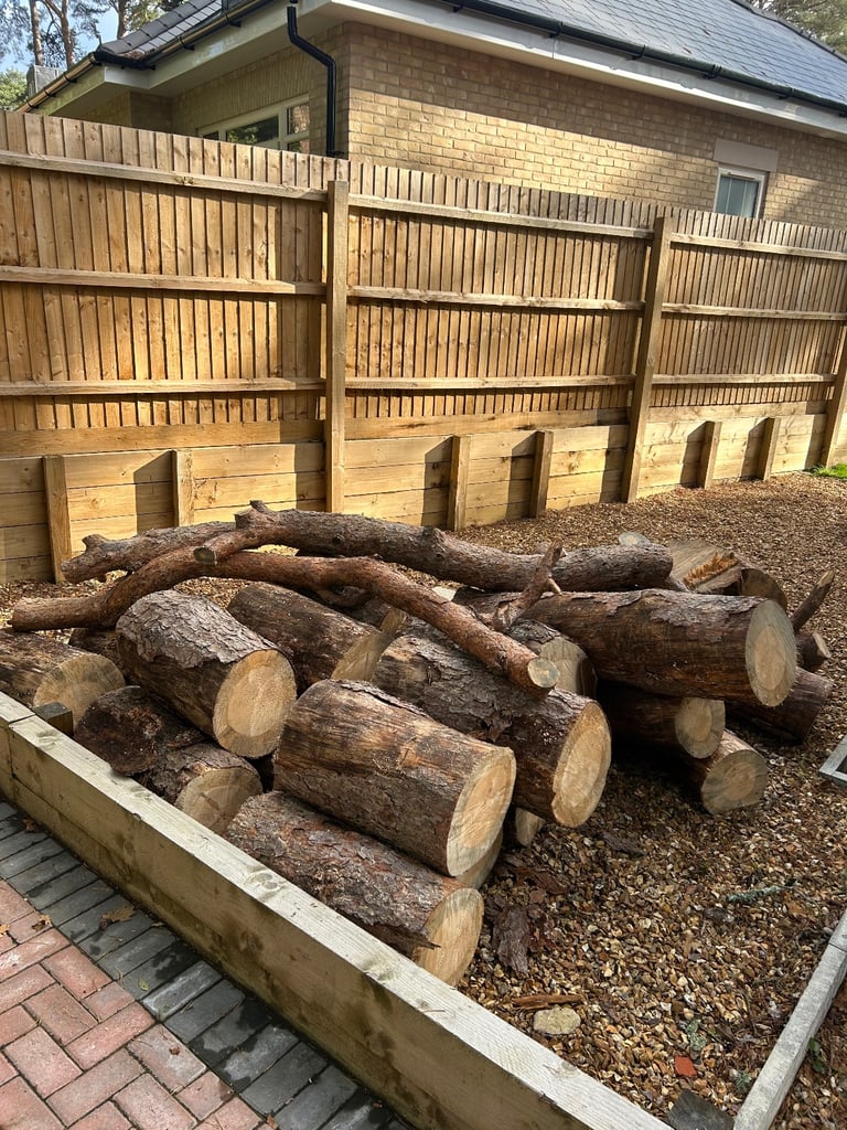 Large Quantity Logs Firewood Timber Burners Fireplace Indoor Outdoor Hardwood Softwood 