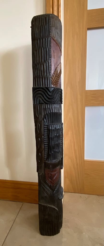 Beautiful Hand Carved African Wooden Tribal Ornament Hanging Or Standing