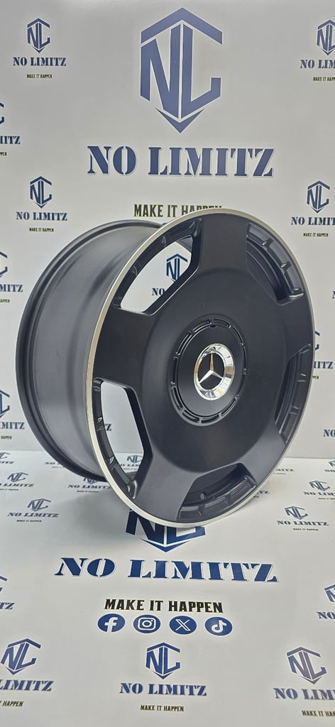 LUXURY EDITION BRAND NEW MERCEDES 20" AMG MONOBLOCK MAYBACH STYLE E-CLASS S-CLASS 5x112 SATIN BLACK