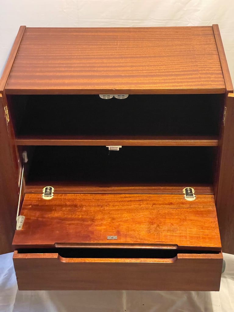 Retro mid century vintage storage duo