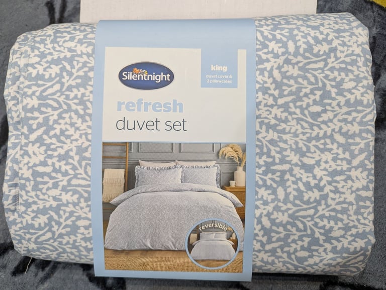 image for Silent night Duvet cover, king size with pillow 