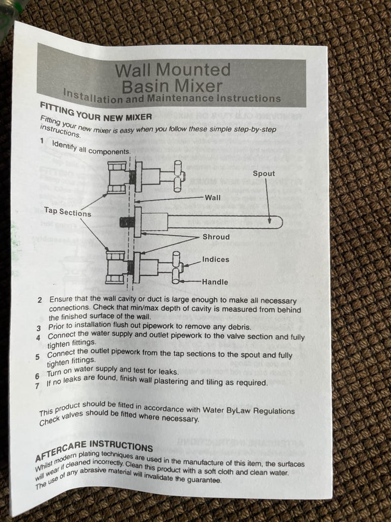 mono basin mixer tap, Chrome material including sprung waste