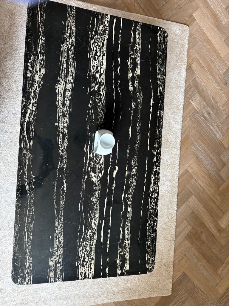 marble effect coffee table