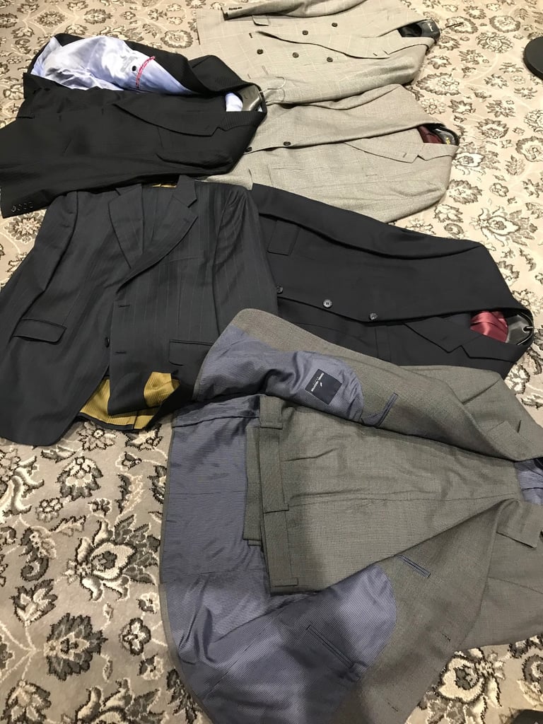 Men’s smart suits bundle or can be bought separately. Offers welcome 