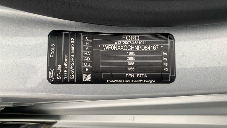 2023 Ford Focus 1.0 EcoBoost ST-Line 5dr HATCHBACK PETROL Manual