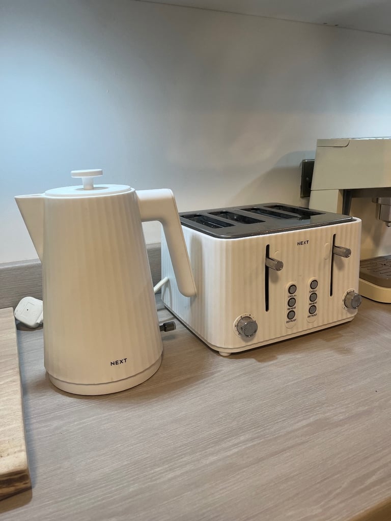 image for Next kettle and toaster set. White.