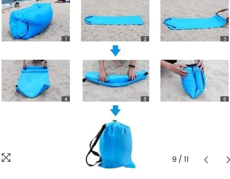 Air Puff: The Breeze Filled Lounger Portable Inflatable Sofa