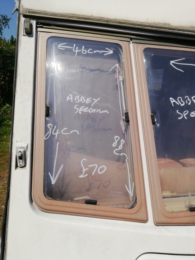 90s Abbey spectrum Caravan front offside window