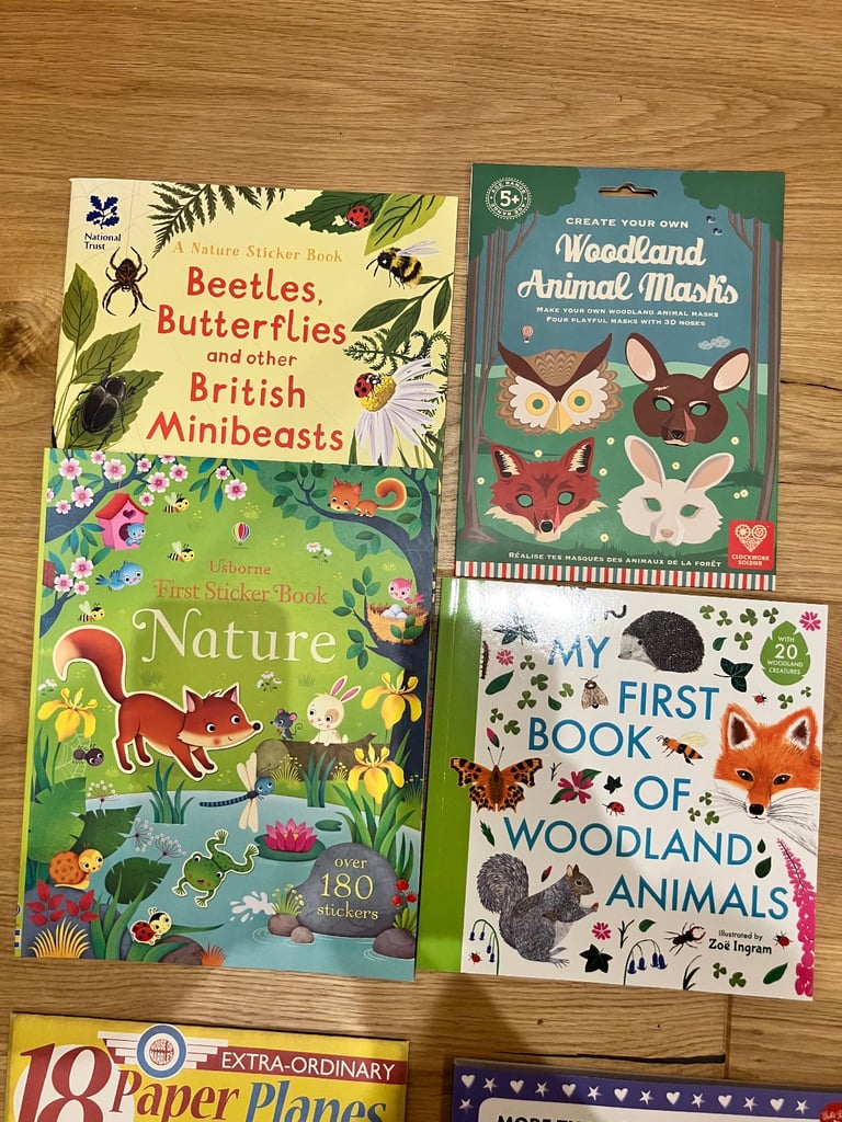 Brand new kids sticker, arts & crafts- football, horses, nature