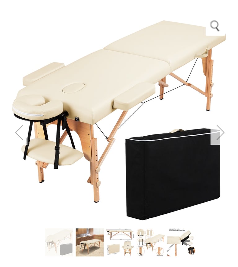 image for Cream massage table. 
